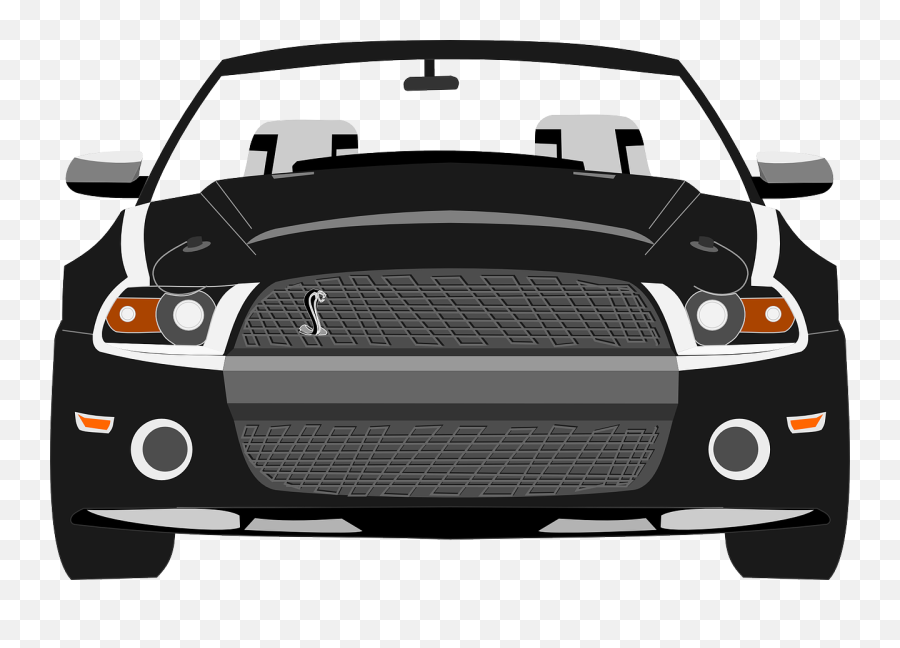 Muscle Car Clip Art Download Image - Ford Mustang Easy Drawing Front Emoji,Muscle Clipart