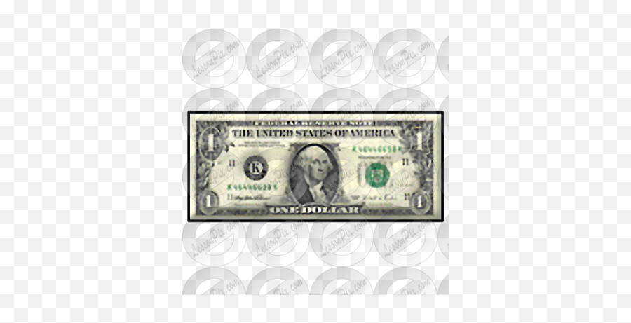 One Dollar Picture For Classroom Therapy Use - Great One Inverted Back Error Note Emoji,Dollar Clipart
