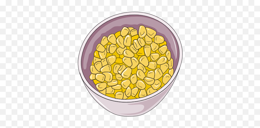 Corn In A Bowl Clip Art - Corn In Bowl Clip Art Emoji,Bowl Clipart