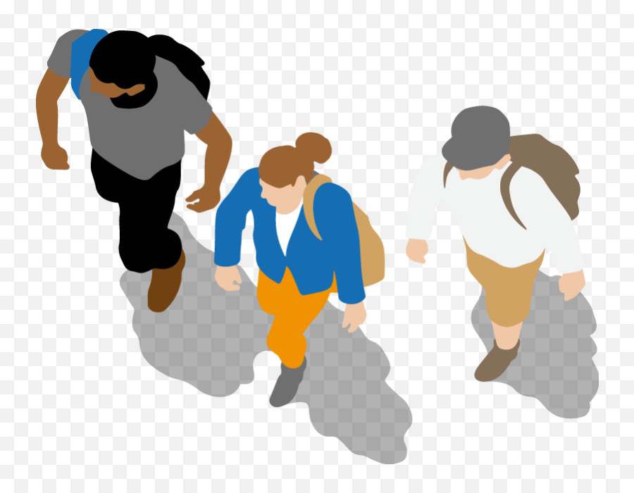 People Walking Png Cartoon Transparent - People Walking Transparent Cartoon Emoji,People Walking Png