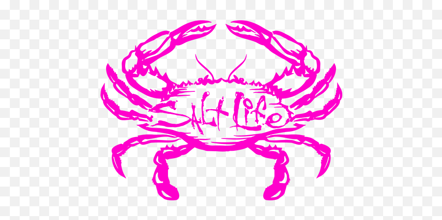Salt Life Logos - Salt Life Crab Decal Emoji,Salt Life Logo