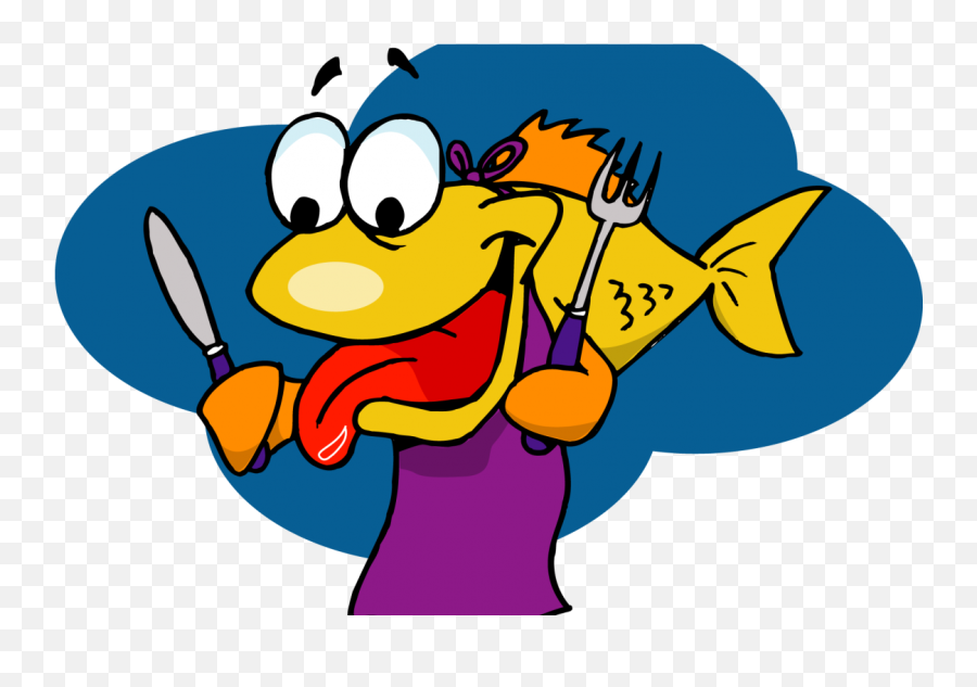 Vector Black And White Of Fried Fish - Fish Fry Fun Clip Art Emoji,Catfish Clipart