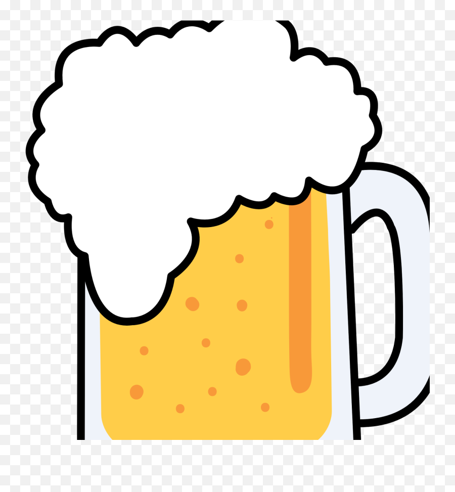 Beer Mug Clip Art Transparent - Clipart Beer Mug Emoji,Beer Mug Clipart