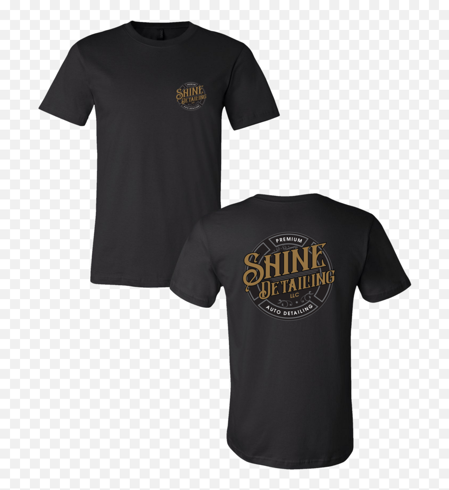 Shine Detailing - Short Sleeve Emoji,Tshirt Logo