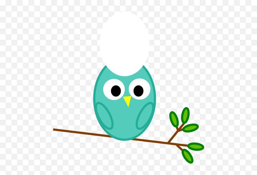 Owl On Olive Branch Transparent Cartoon - Jingfm Happy 2nd Birthday Owl Emoji,Peppermint Clipart