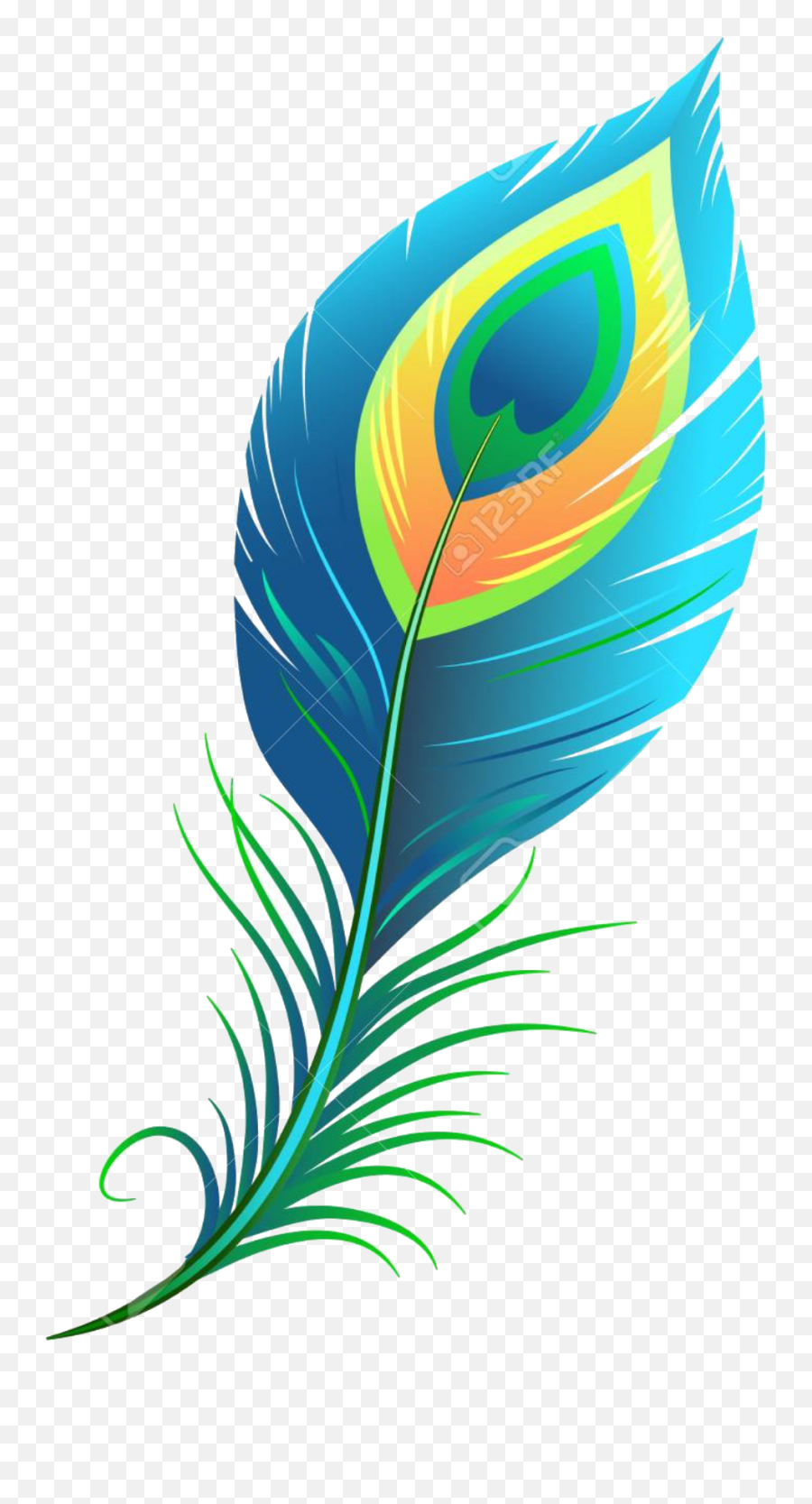 Peacock Feathers Clipart - Peacock Feather Illustration Emoji,Feather Clipart