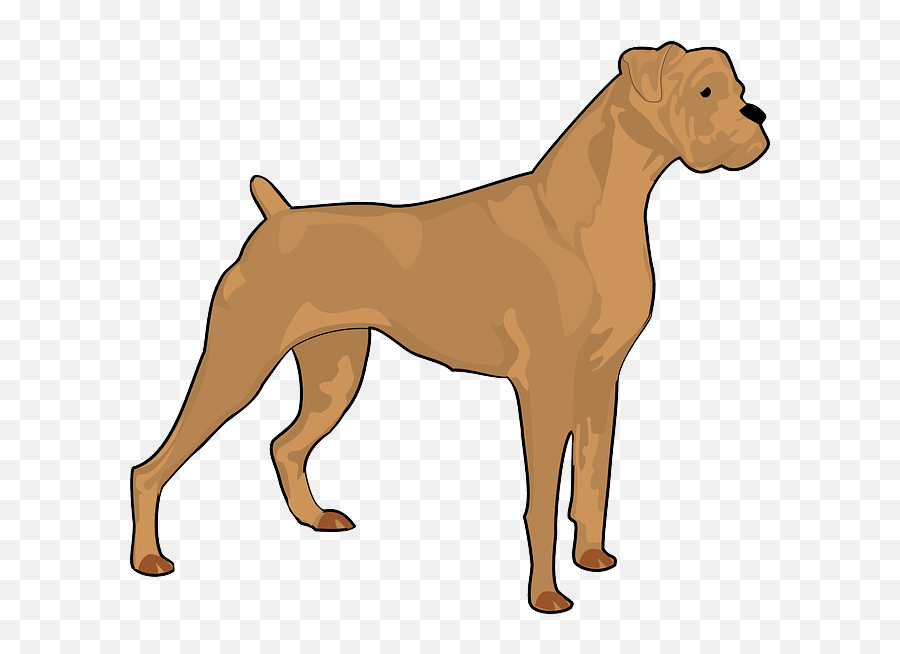 Boxer Dog Silhouette Clip Art Car - Boxer Decal Emoji,Dog Clipart Silhouette