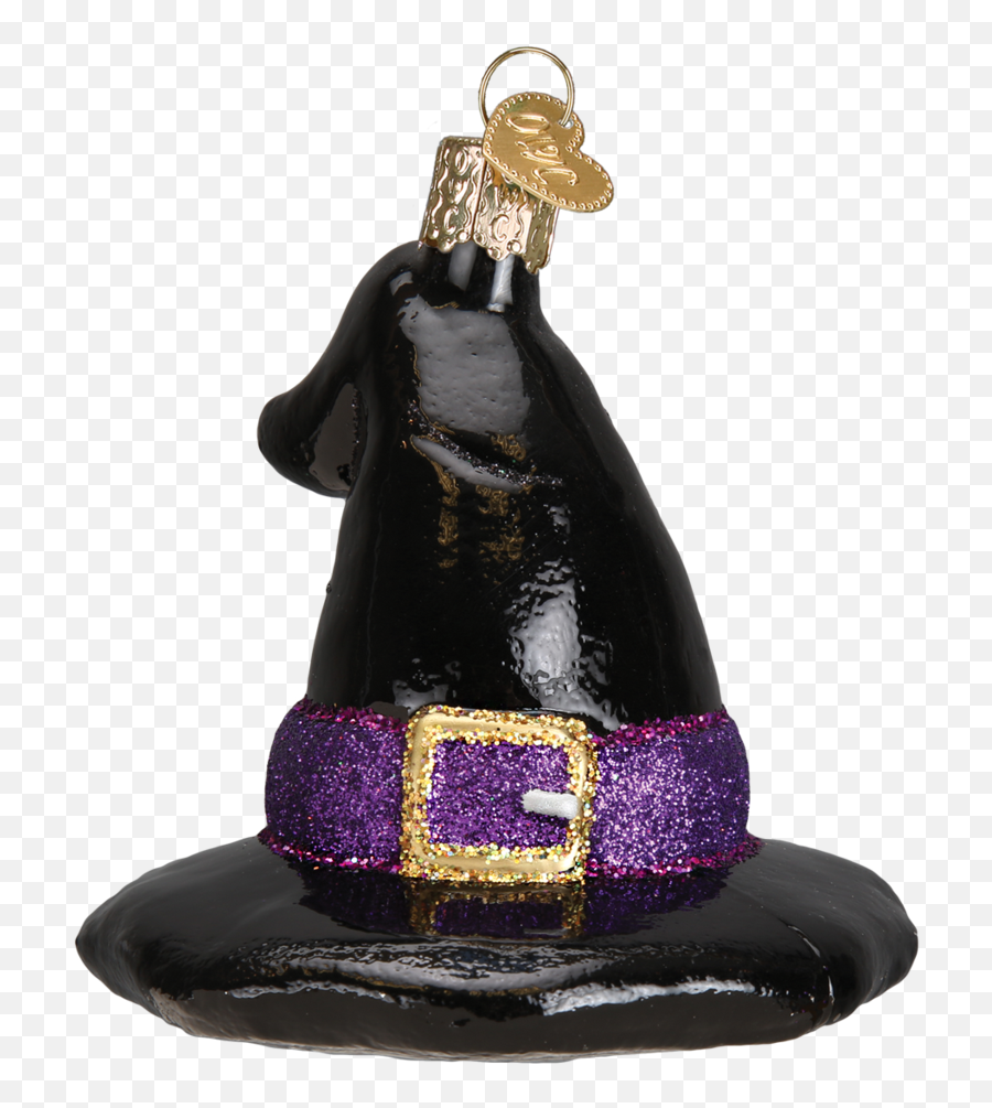 Witchu0027s Hat Old World Christmas Blown Glass Ornament - Hooked On Ornaments Witch Glass Ornament Emoji,Witch Hat Png