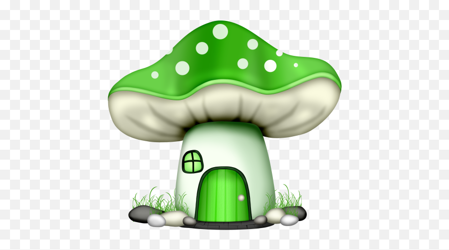 Gnome Clipart Red Mushroom - Mushroom And Fairy Clipart Green Mushroom Clip Art Emoji,Fairy Clipart