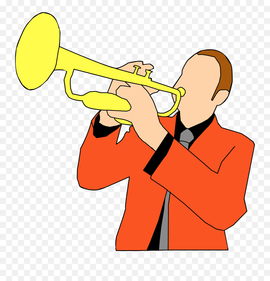 Trumpet Player Clipart Free Download Transparent Png - Žmogus Groja Su Trimitu Emoji,Trumpet Clipart