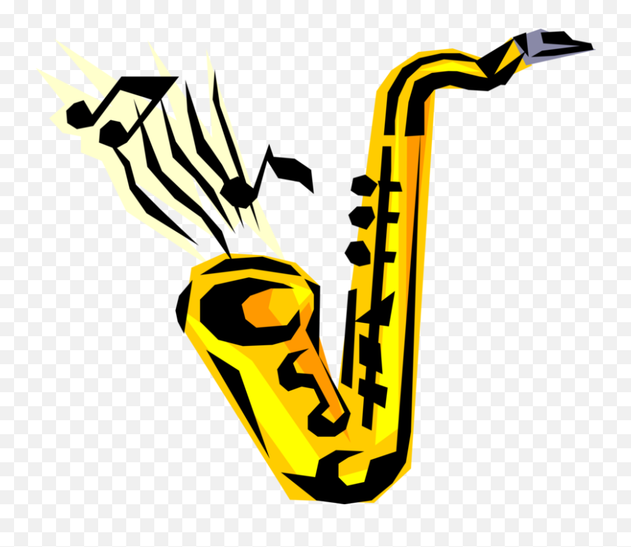 Saxophone Brass Musical Instrument - Vector Image Emoji,Sax Clipart