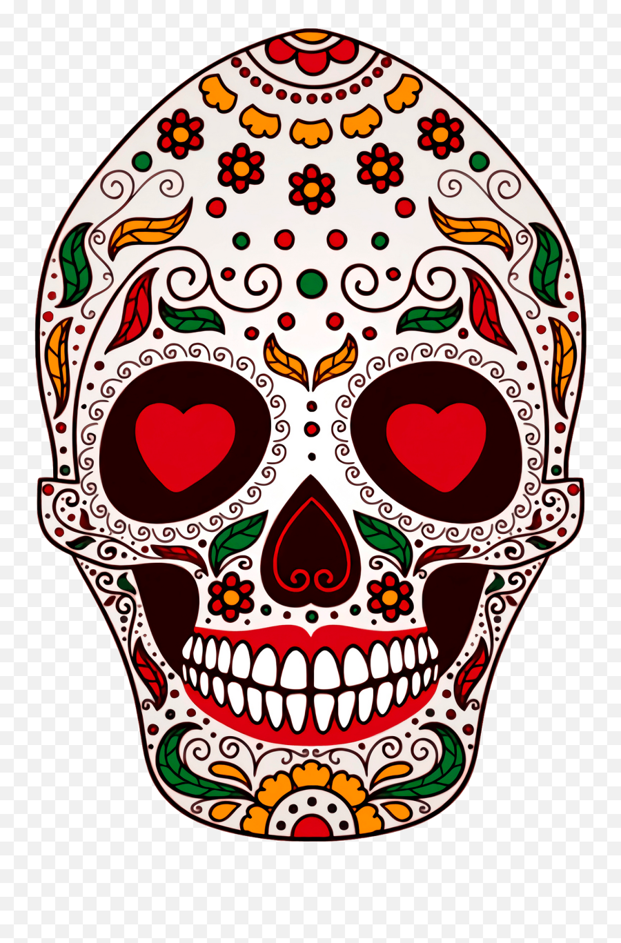 Day Of The Dead Skull Clipart Emoji,Dead Clipart