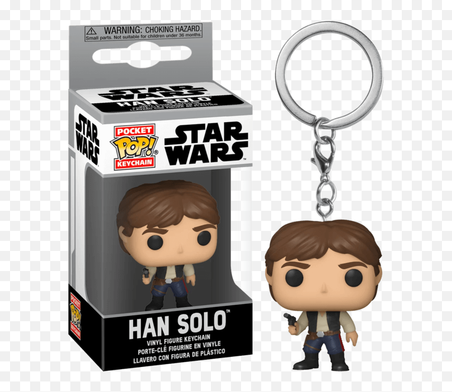 Han Solo Star Wars Pocket Pop Vinyl Keychains 4 Cm Portachiavi Emoji,Han Solo Png