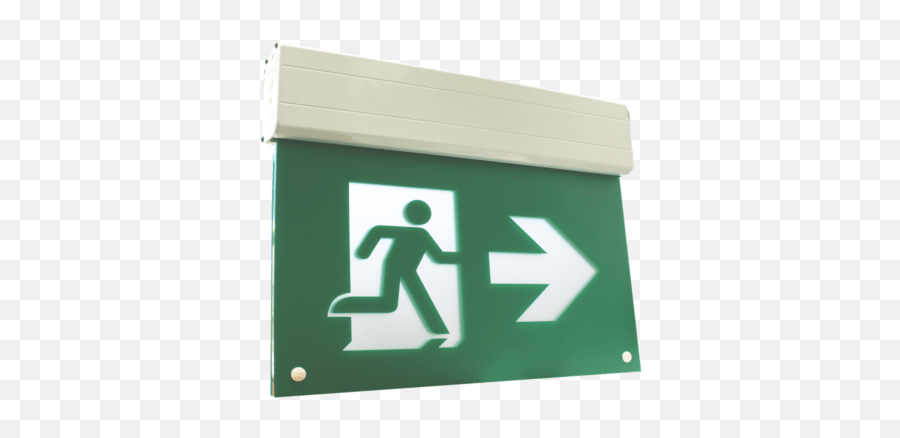 Self - Powered Edgelit Led Running Man Exit Sign Faraday Emoji,Exit Sign Png