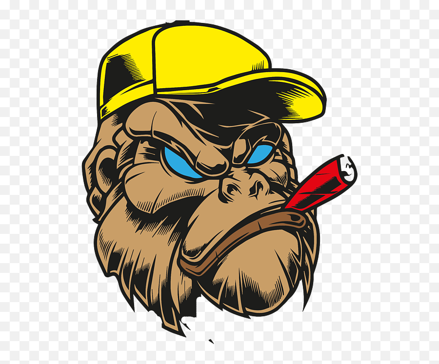 The Monkey Smokes A Joint Puzzle For Sale By Roger Emoji,Joint Clipart