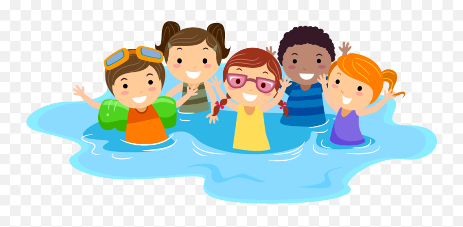 Download Clipart People Swimming - Children Swimming Clip Emoji,Clipart Of People