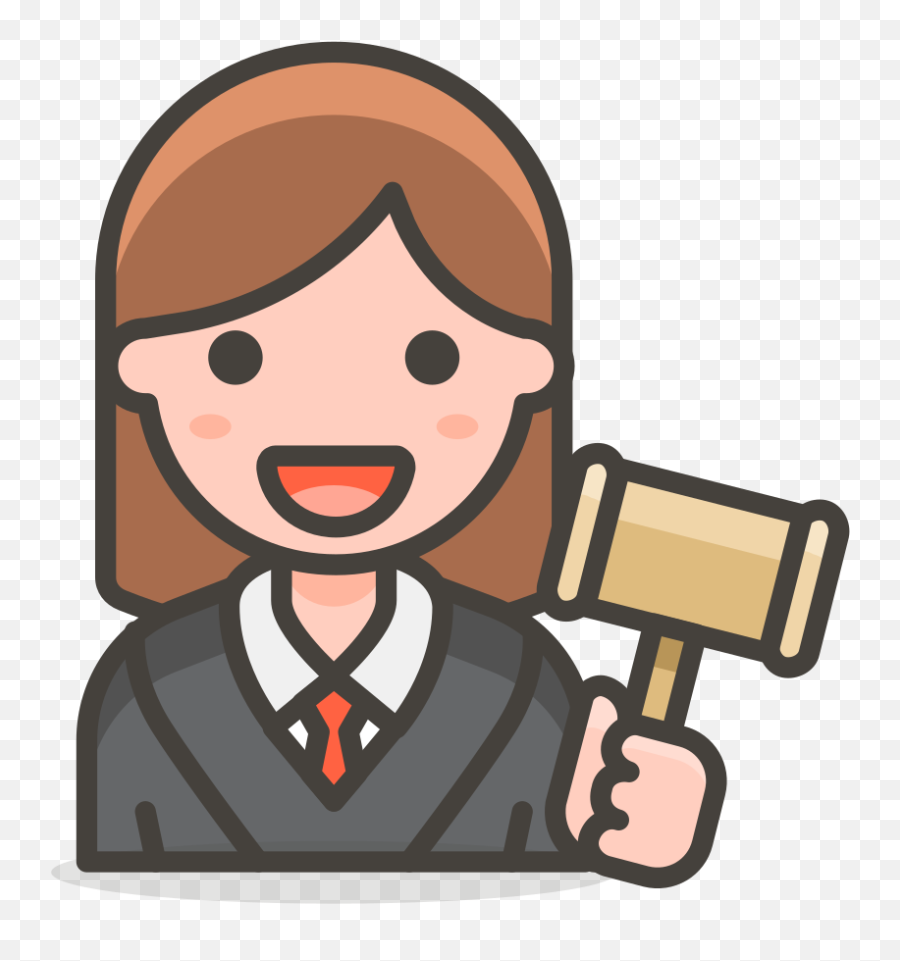 136 Woman Judge - Transparent Judge Clipart Png Emoji,Judge Clipart