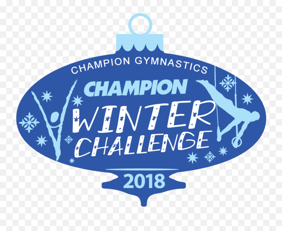 Champion Winter Challenge 2018 Logo Copy - Copy Link Logo Tiktok Champion Gymnastics Emoji,Blue Tiktok Logo