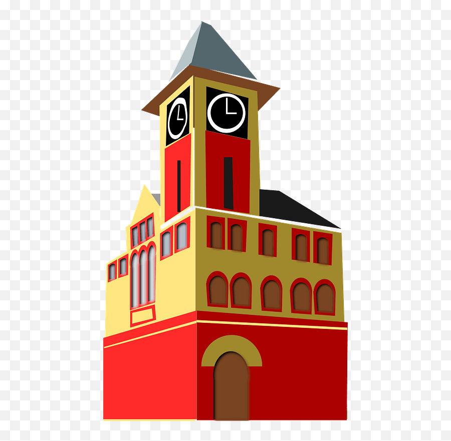 Town Hall Clipart - Vertical Emoji,Town Clipart