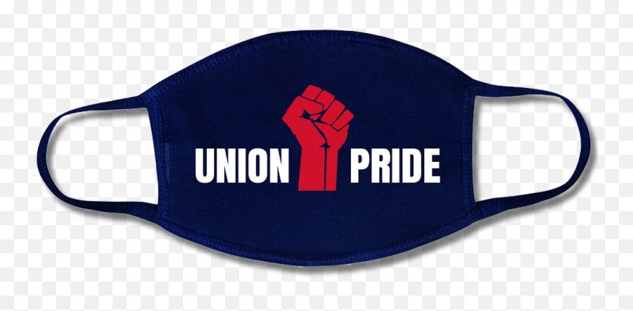Usa Made U0026 Union Printed Face Mask Available In White Black And Navy - Union Covid Mask Emoji,Uaw Logo