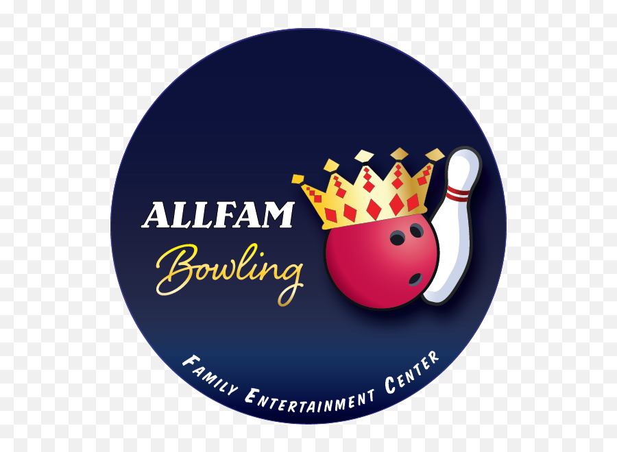 Allfam Bowling Center Kingpin Sports - Language Emoji,Bowling Logo