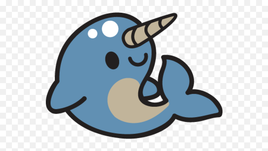 Transparent Background Narwhal Clipart - Transparent Background Narwhal Clipart Emoji,Narwhal Clipart