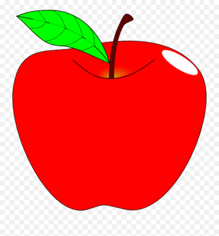 Apple Clip Art - Transparent Background Apple Clipart Png Emoji,Apple Clipart