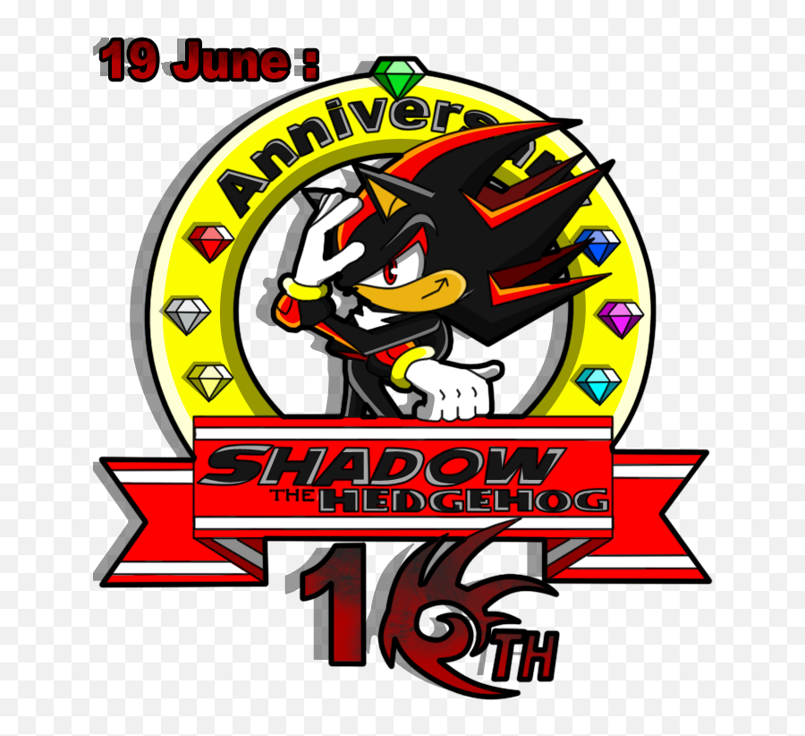 Shadow The Hedgehog Font - Shadow The Hedgehog Anniversary Emoji,Shadow The Hedgehog Logo
