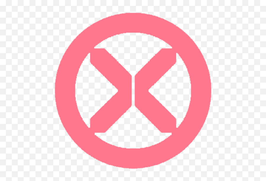 Dawn Of X Logo X - Men Pink Hollow Inside Pulse Warren Street Tube Station Emoji,X Logo