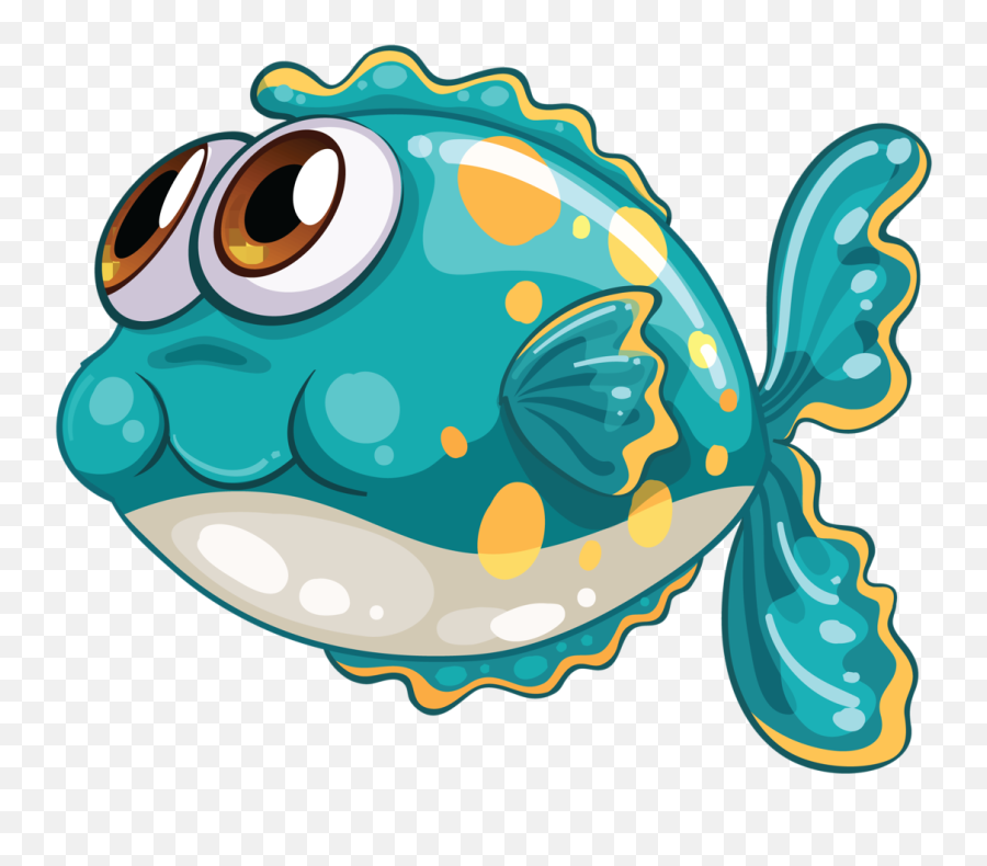 Library Of Animal Png Library Download Fish Png Files - Fish Cartoon Images Png Emoji,Animal Clipart