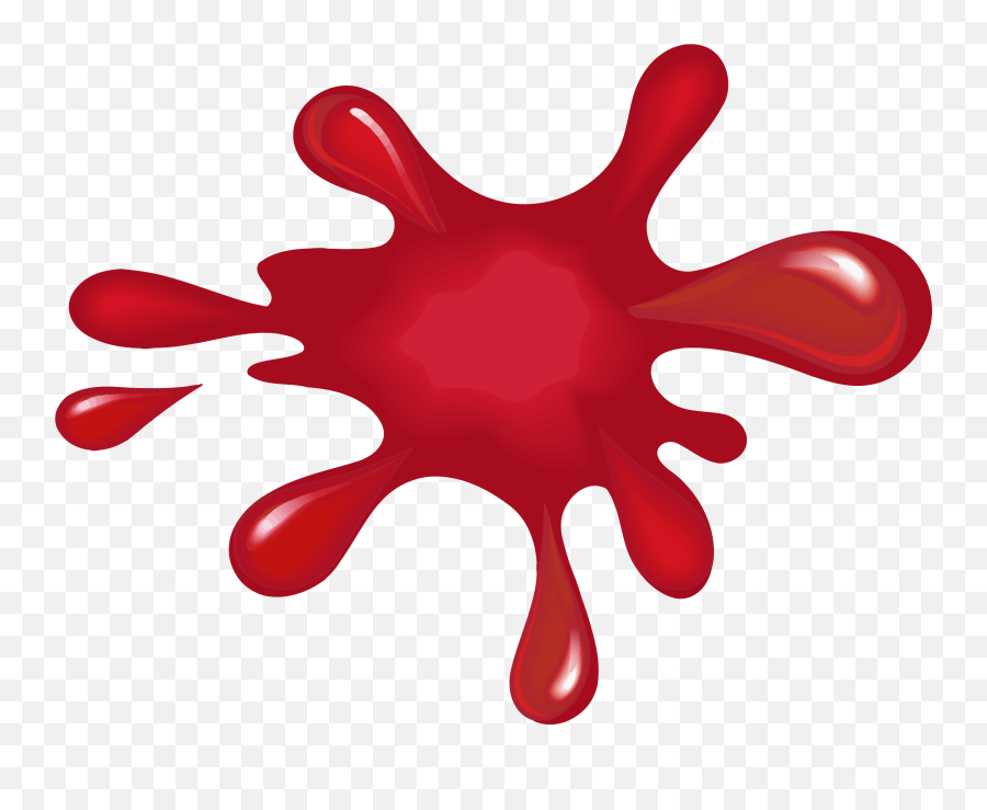 Paint Splat Red Clipart Png Image With - Red Paint Splat Emoji,Paint Splatter Clipart