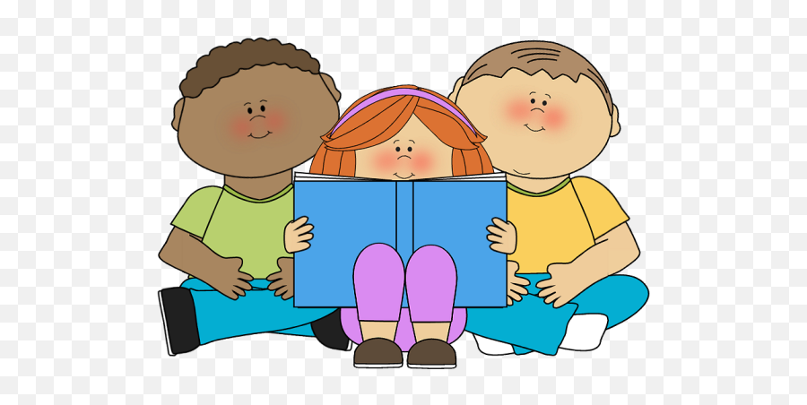 Kids Reading Clipart Emoji,Child Reading Clipart