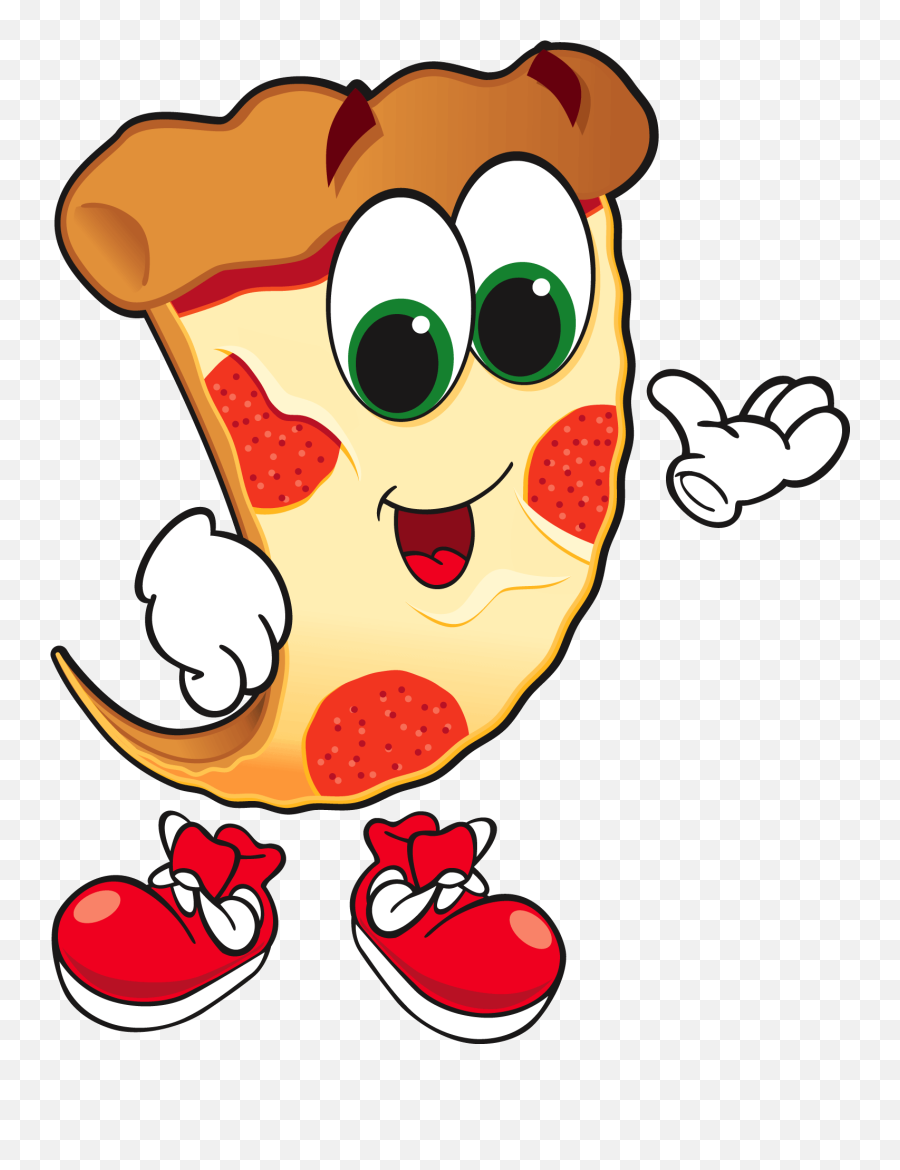 Delivery Clipart Pizzaman - Transparent Cartoon Pizza Clipart Emoji,Animated Png
