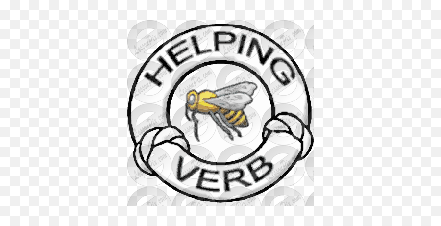 Helping Verb Picture For Classroom - Honey Bees Emoji,Helping Clipart