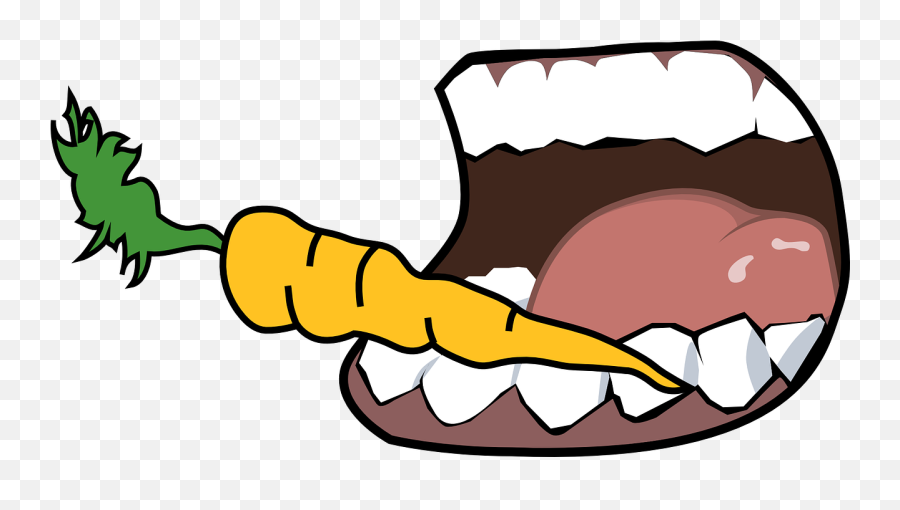 Carrot Bite Mouth Teeth Png - Bite Cartoon Png Emoji,Bite Png