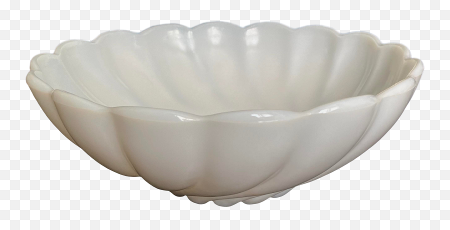 Vintage Hazel Atlas Alpine White Swirl Pattern Milk Glass Bowl Emoji,White Swirl Png