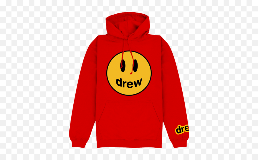 Drew - House Drew House Red Hoodie Mascot Logo Emoji,Logo Hoody