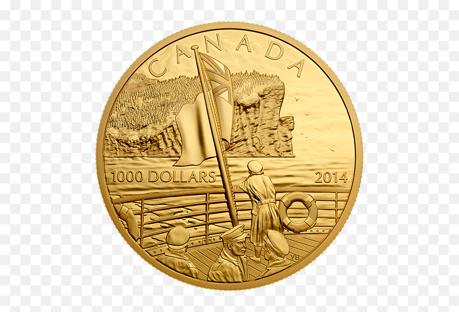 Download Pure Gold Coin - 1 Oz Gold Canadian Coin Png Image Emoji,Gold Coin Png
