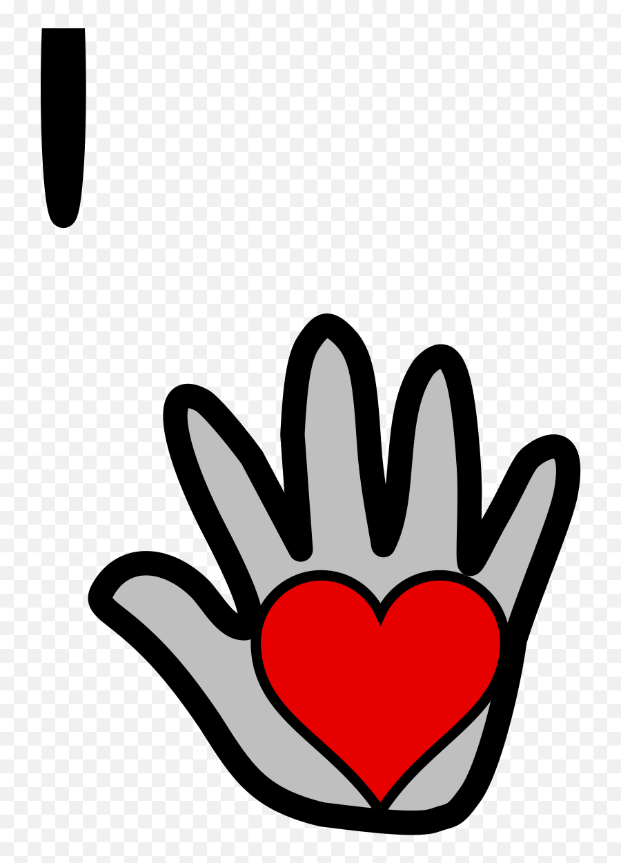 Hand Heart Svg Vector Hand Heart Clip Art - Svg Clipart Emoji,Hand Drawn Heart Clipart
