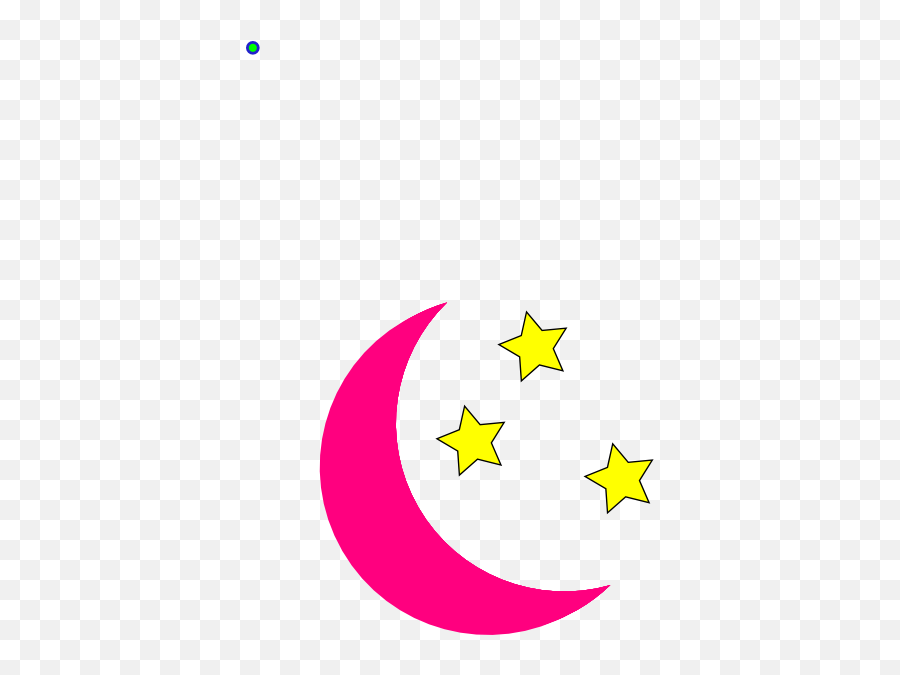 Moon Clip Art At Clkercom - Vector Clip Art Online Royalty Emoji,Moon And Star Clipart