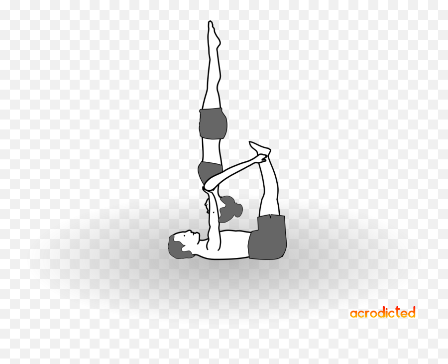 Reverse Supported Shoulderstand L - Base Acrodicted Emoji,Trapeze Clipart