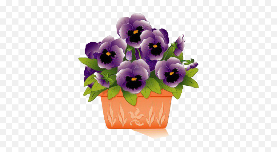 Pin By Acana On My Garden Valley Floral Painting Emoji,Pansy Clipart