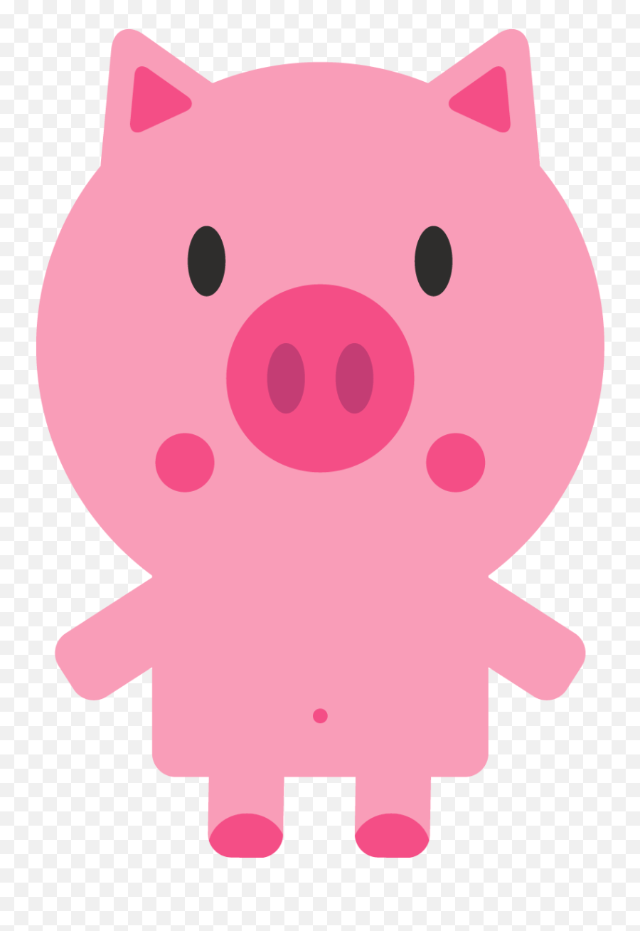 Download Cute Pig Clipart At Getdrawings - Domestic Pig Animal Figure Emoji,Pig Clipart