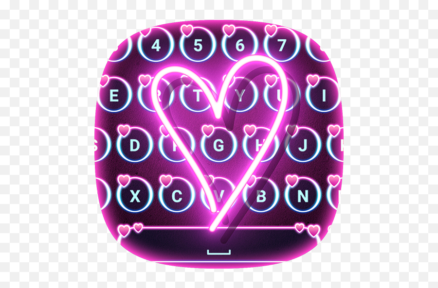 Live Neon Heart Keyboard Apk 101 - Download Apk Latest Version Emoji,Neon Heart Png