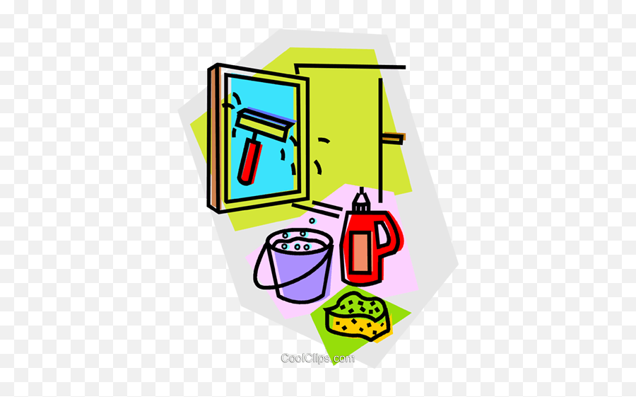 Window Washing Supplies Royalty Free Vector Clip Art Emoji,Washing Clipart