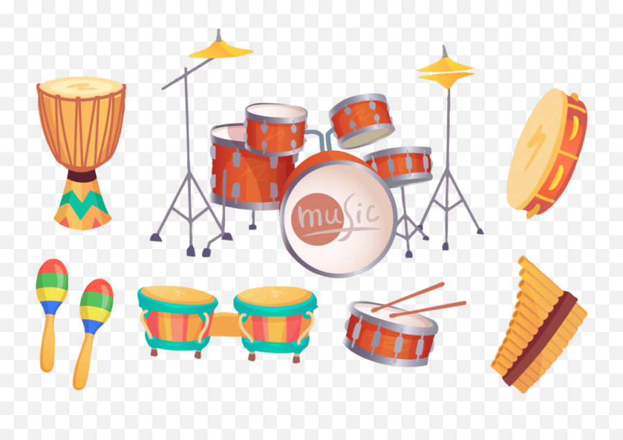 Percussion Instruments - Types And Classification Emoji,Drum Sticks Clipart