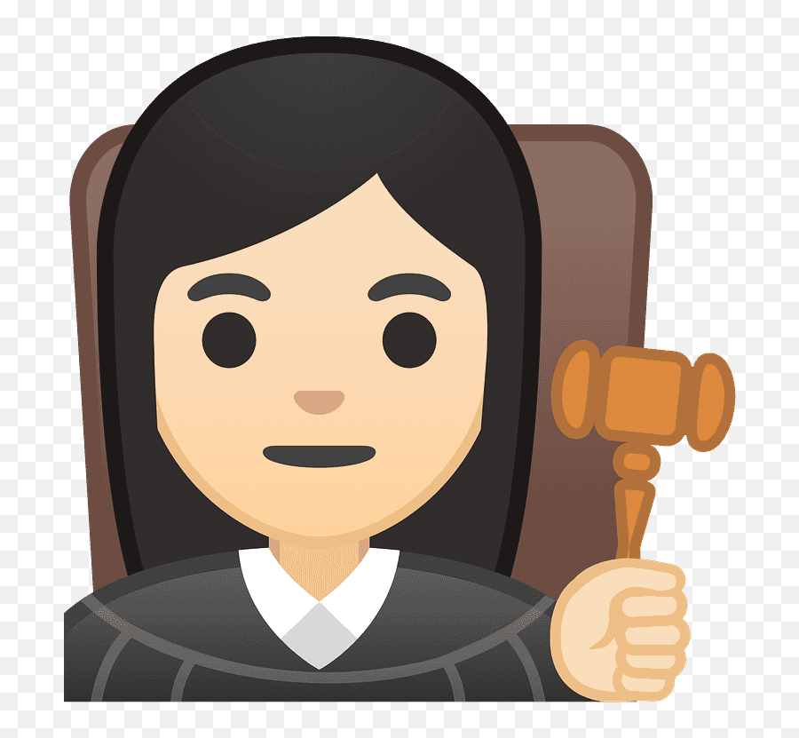 Woman Judge Emoji Clipart - Imagenes De Una Jueza Animada,Judge Clipart