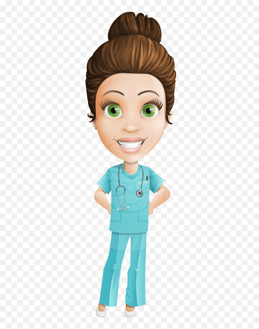 Clipart Money Nurse - Nurse Vector Character Png Nurse Cartoon Character Emoji,Nurse Clipart