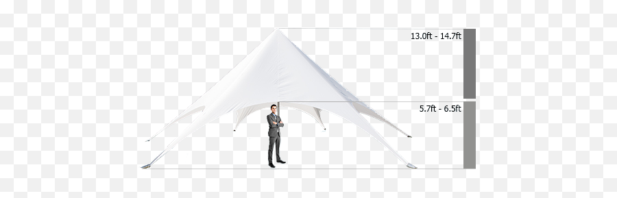 33ft White Star Tent - Shade Emoji,White Star Transparent