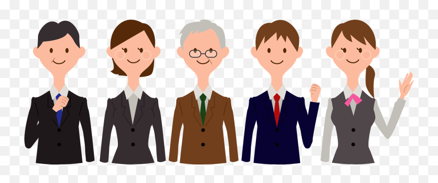 Group Of Business People Clipart Free Download Transparent - Formal Wear Emoji,People Clipart